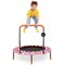 Kids Mini Trampoline with Music Lights Bluetooth Speaker Indoor Toddler Jumping Trampoline